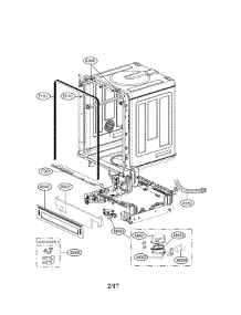 Exploded View Parts parts for Kenmore Dishwasher 722.14697610 (72214697610, 722 14697610) from AppliancePartsPros.com
