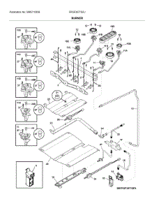 Burner parts for Frigidaire Range FPGF3077QFJ from AppliancePartsPros.com