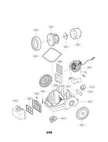Replacement Parts parts for Kenmore Vacuum 721.26082601 (72126082601, 721 26082601) from AppliancePartsPros.com