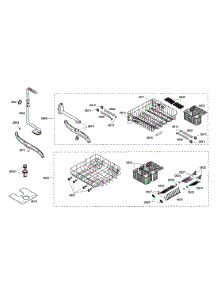 Racks / Spray Arm parts for Kenmore Dishwasher 630.17303401 (63017303401, 630 17303401) from AppliancePartsPros.com