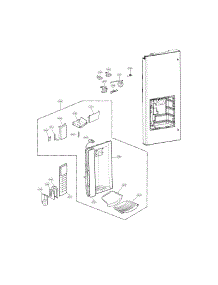 Dispenser Parts parts for Lg Refrigerator LFX25974ST/04 from AppliancePartsPros.com