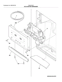 Dispenser parts for Frigidaire Refrigerator FGSC2335TD4 from AppliancePartsPros.com
