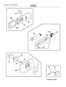 Controls parts for Frigidaire Refrigerator FGSC2335TD4 from AppliancePartsPros.com