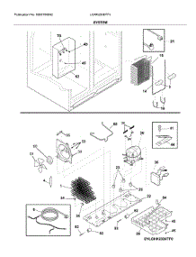 System parts for Frigidaire Refrigerator LGHK2336TF3 from AppliancePartsPros.com