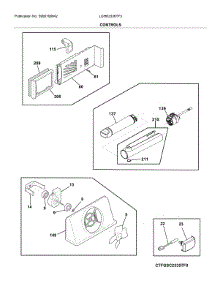 Controls parts for Frigidaire Refrigerator LGHK2336TF3 from AppliancePartsPros.com