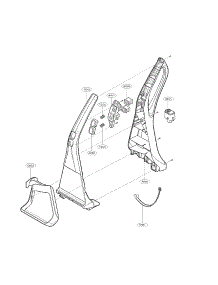Handle Parts parts for Lg Vacuum LUV200R from AppliancePartsPros.com