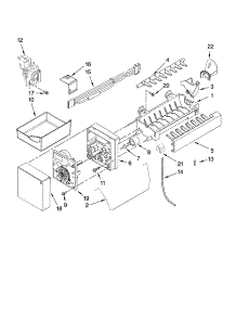 Icemaker Parts parts for Kenmore Refrigerator 596.76582601 (59676582601, 596 76582601) from AppliancePartsPros.com