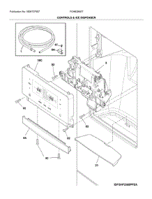 Controls & Ice Dispenser parts for Frigidaire Refrigerator FGHB2868TE3 from AppliancePartsPros.com