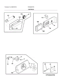 Control parts for Frigidaire Refrigerator FGSS2635TF5 from AppliancePartsPros.com