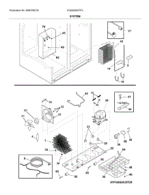 System parts for Frigidaire Refrigerator FGSS2635TF5 from AppliancePartsPros.com