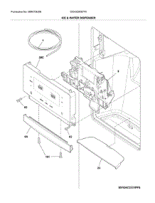 Ice & Water Dispenser parts for Frigidaire Refrigerator DGHX2655TF5 from AppliancePartsPros.com
