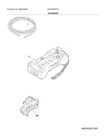 Ice Maker parts for Frigidaire Refrigerator DGHX2655TF5 from AppliancePartsPros.com