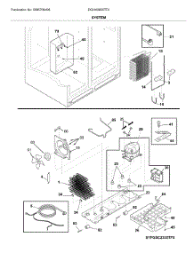 System parts for Frigidaire Refrigerator DGHX2655TF5 from AppliancePartsPros.com