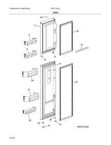 Doors parts for Frigidaire Refrigerator FFET1222UB from AppliancePartsPros.com