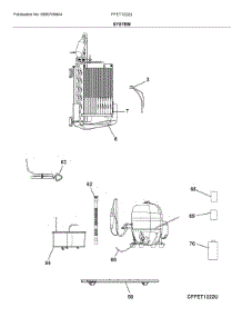 System parts for Frigidaire Refrigerator FFET1222UB from AppliancePartsPros.com
