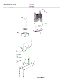 System parts for Frigidaire Refrigerator FFET1022UV from AppliancePartsPros.com