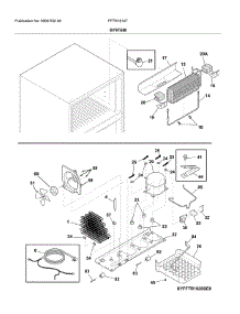 System parts for Frigidaire Refrigerator FFTR1814TS3 from AppliancePartsPros.com