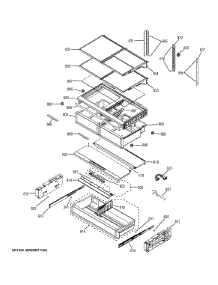 Fresh Food Shelves parts for Ge Refrigerator CFE28TSHISS from AppliancePartsPros.com