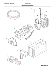 Fresh Food Ice Maker parts for Frigidaire Refrigerator FPBG2277RF3 from AppliancePartsPros.com