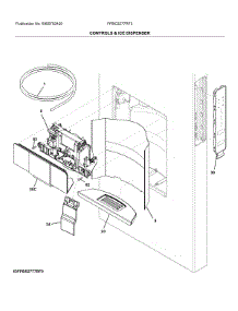 Controls & Ice Dispenser parts for Frigidaire Refrigerator FPBG2277RF3 from AppliancePartsPros.com