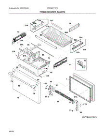 Freezer Drawer, Baskets parts for Frigidaire Refrigerator FPBG2277RF3 from AppliancePartsPros.com