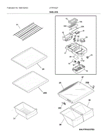 Shelves parts for Frigidaire Refrigerator LFTR1832TP1 from AppliancePartsPros.com