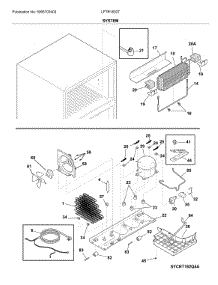 System parts for Frigidaire Refrigerator LFTR1832TP1 from AppliancePartsPros.com