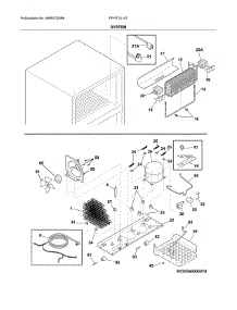 System parts for Frigidaire Refrigerator FFHT1514TB3 from AppliancePartsPros.com