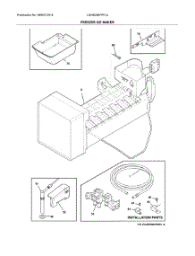 Freezer Ice Maker parts for Frigidaire Refrigerator LGHB2867PFLA from AppliancePartsPros.com