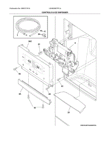 Controls & Ice Dispenser parts for Frigidaire Refrigerator LGHB2867PFLA from AppliancePartsPros.com