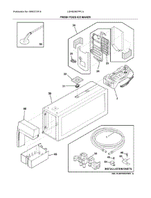 Fresh Food Ice Maker parts for Frigidaire Refrigerator LGHB2867PFLA from AppliancePartsPros.com
