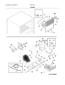 System parts for Frigidaire Refrigerator FGTR1837TE1 from AppliancePartsPros.com