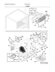 System parts for Frigidaire Refrigerator FFTR1830QS1 from AppliancePartsPros.com
