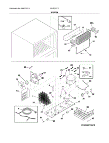System parts for Frigidaire Refrigerator FFHT2021TB1 from AppliancePartsPros.com