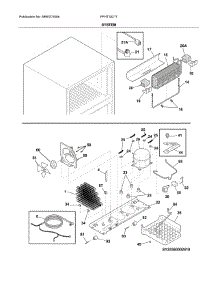 System parts for Frigidaire Refrigerator FFHT1821TS1 from AppliancePartsPros.com