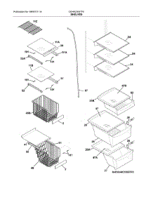 Shelves parts for Frigidaire Refrigerator DGHK2355TF0 from AppliancePartsPros.com