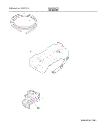 Ice Maker parts for Frigidaire Refrigerator DGHK2355TF0 from AppliancePartsPros.com