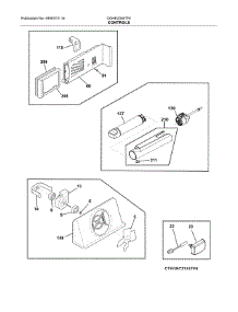 Control parts for Frigidaire Refrigerator DGHK2355TF0 from AppliancePartsPros.com
