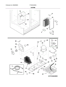 System parts for Frigidaire Refrigerator FFHS2622MSQ from AppliancePartsPros.com