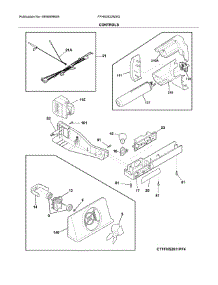 Controls parts for Frigidaire Refrigerator FFHS2622MSQ from AppliancePartsPros.com