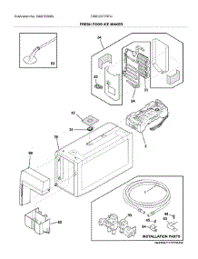 Fresh Food Ice Maker parts for Frigidaire Refrigerator FPBC2277RFH from AppliancePartsPros.com