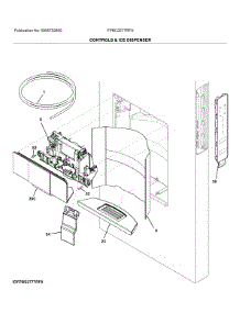 Controls & Ice Dispenser parts for Frigidaire Refrigerator FPBC2277RFH from AppliancePartsPros.com