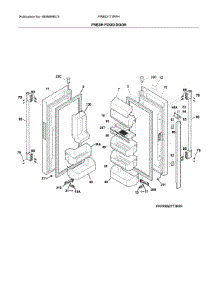 Fresh Food Doors parts for Frigidaire Refrigerator FPBS2777RFH from AppliancePartsPros.com