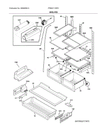 Shelves parts for Frigidaire Refrigerator FPBS2777RFH from AppliancePartsPros.com