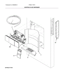 Dispenser parts for Frigidaire Refrigerator FPBS2777RFH from AppliancePartsPros.com
