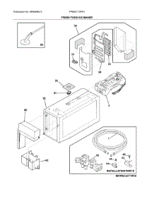 Fresh Food Ice Maker parts for Frigidaire Refrigerator FPBS2777RFH from AppliancePartsPros.com