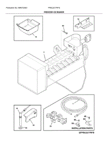 Freezer Ice Maker parts for Frigidaire Refrigerator FPBC2277RFG from AppliancePartsPros.com