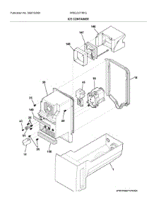 Ice Container parts for Frigidaire Refrigerator FPBC2277RFG from AppliancePartsPros.com