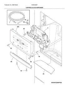 Controls & Ice Dispenser parts for Frigidaire Refrigerator FGHD2368TF3 from AppliancePartsPros.com