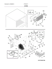 System parts for Frigidaire Refrigerator FFTR2021TD1 from AppliancePartsPros.com